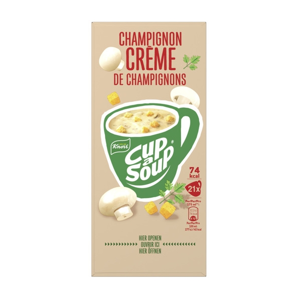 Knorr - Cup-A-Soup Champignon Creme - 21 x 175 ml