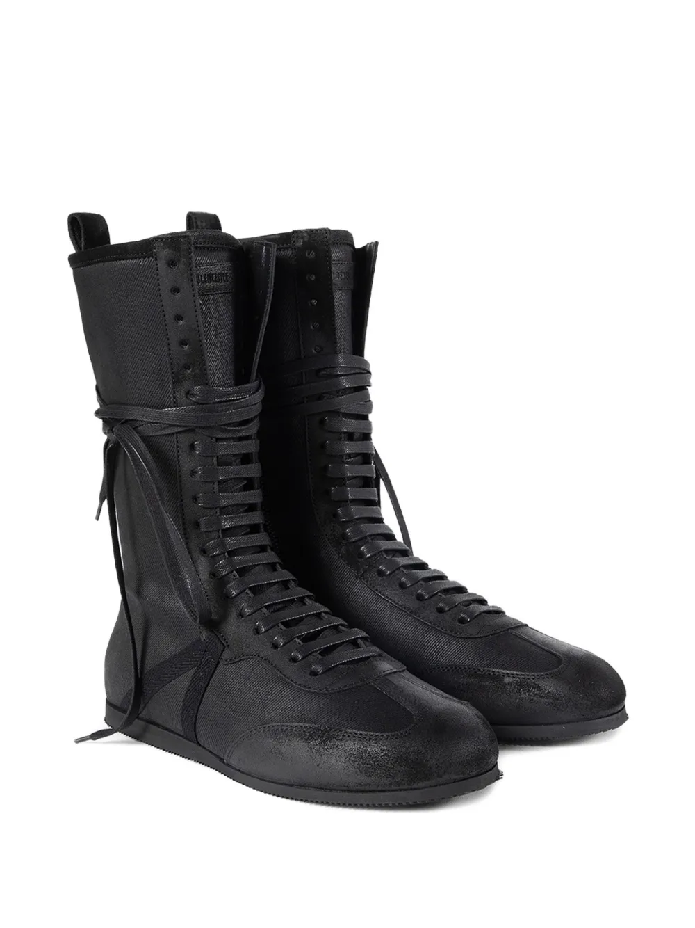 Ann Demeulemeester High-tops boxing laarzen - Zwart