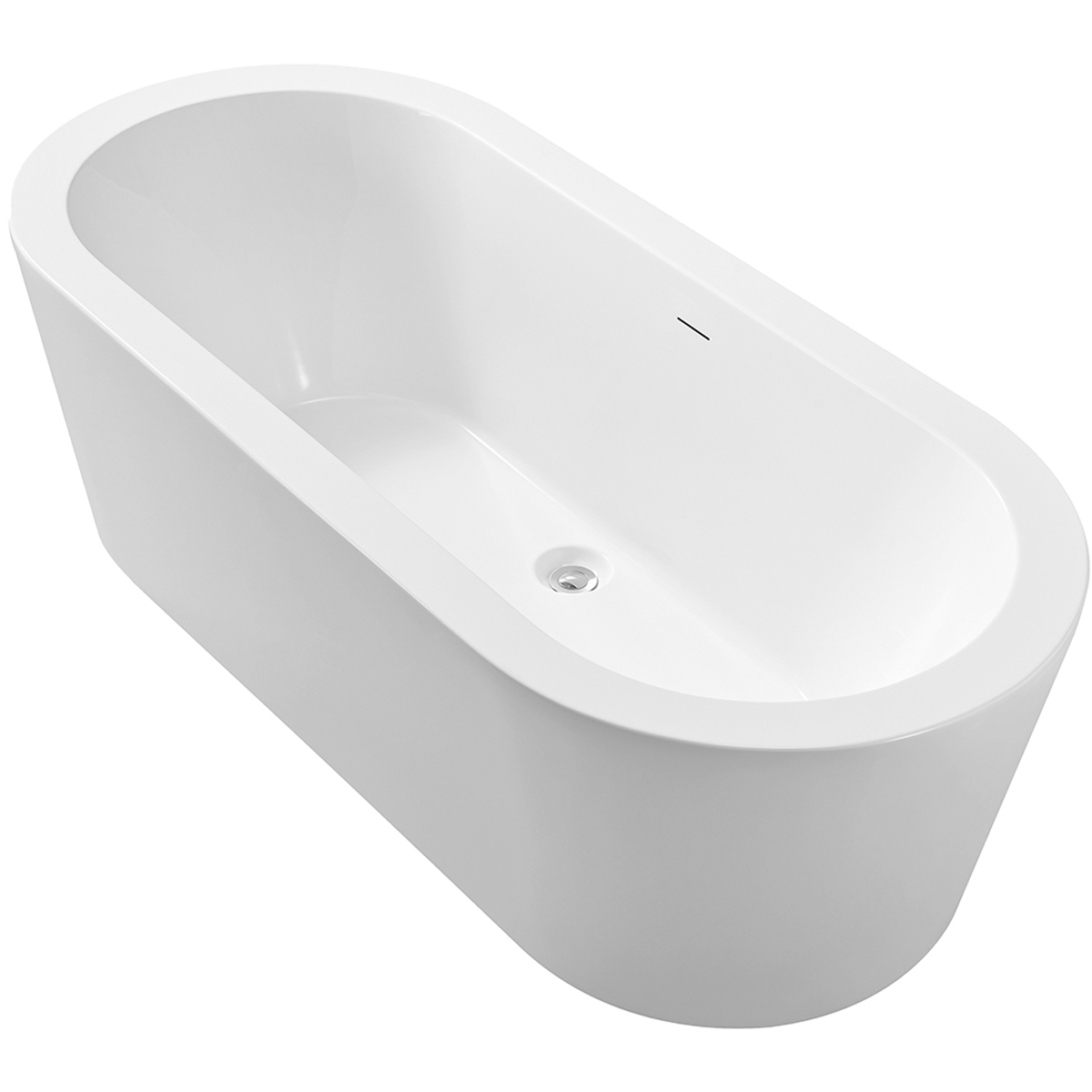 Xellanz Bianco Vrijstaand Ligbad 178x80 cm - Acryl Wit met Glans Waste