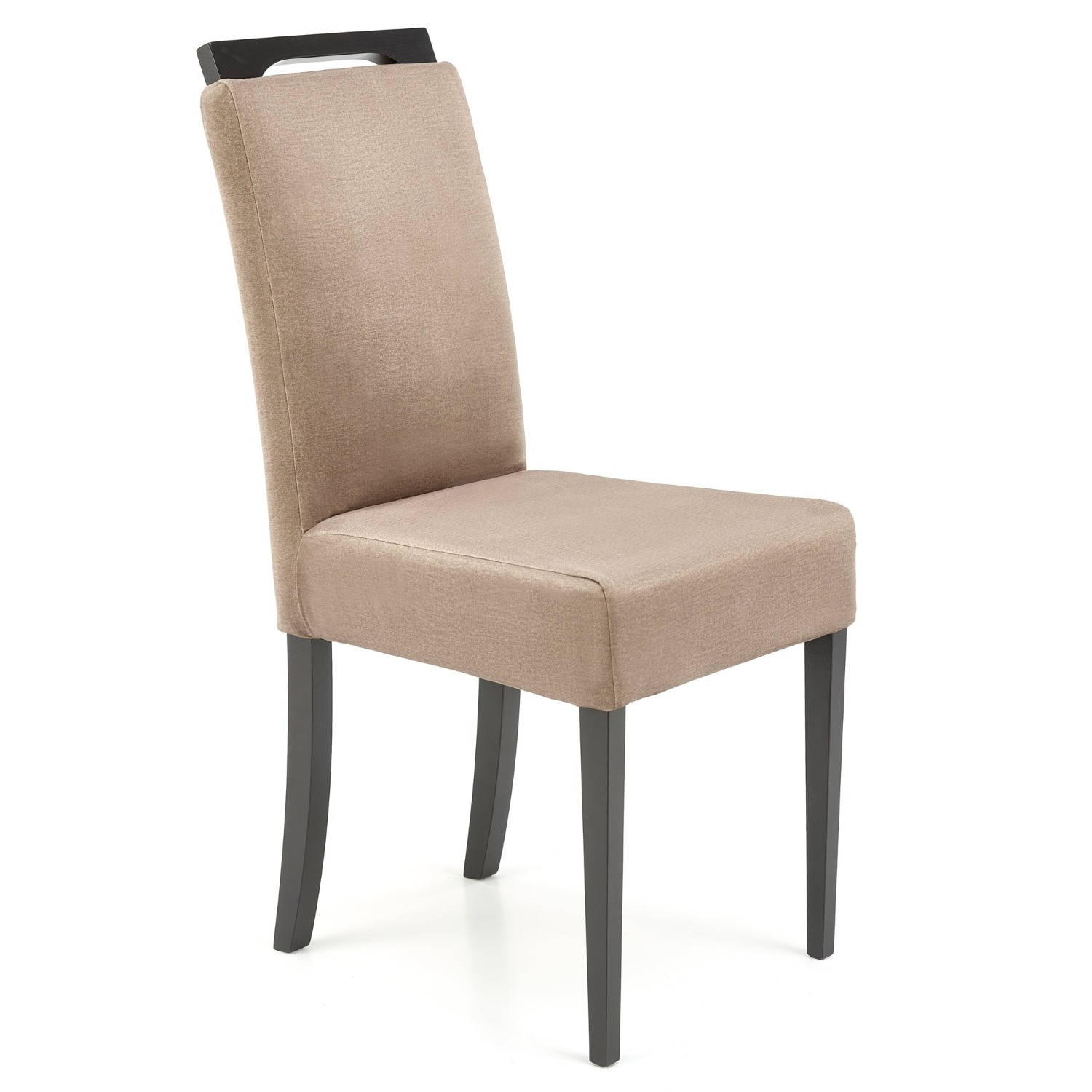 Eetkamerstoel Clarion in beige met zwart