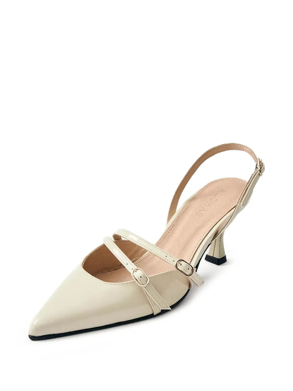 ALOHAS Joelle pumps met puntige neus en gespdetail - Beige