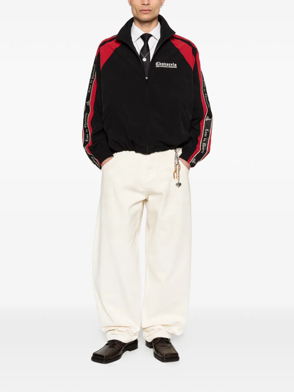 Willy Chavarria Bad Boy front-pocket jeans - Beige