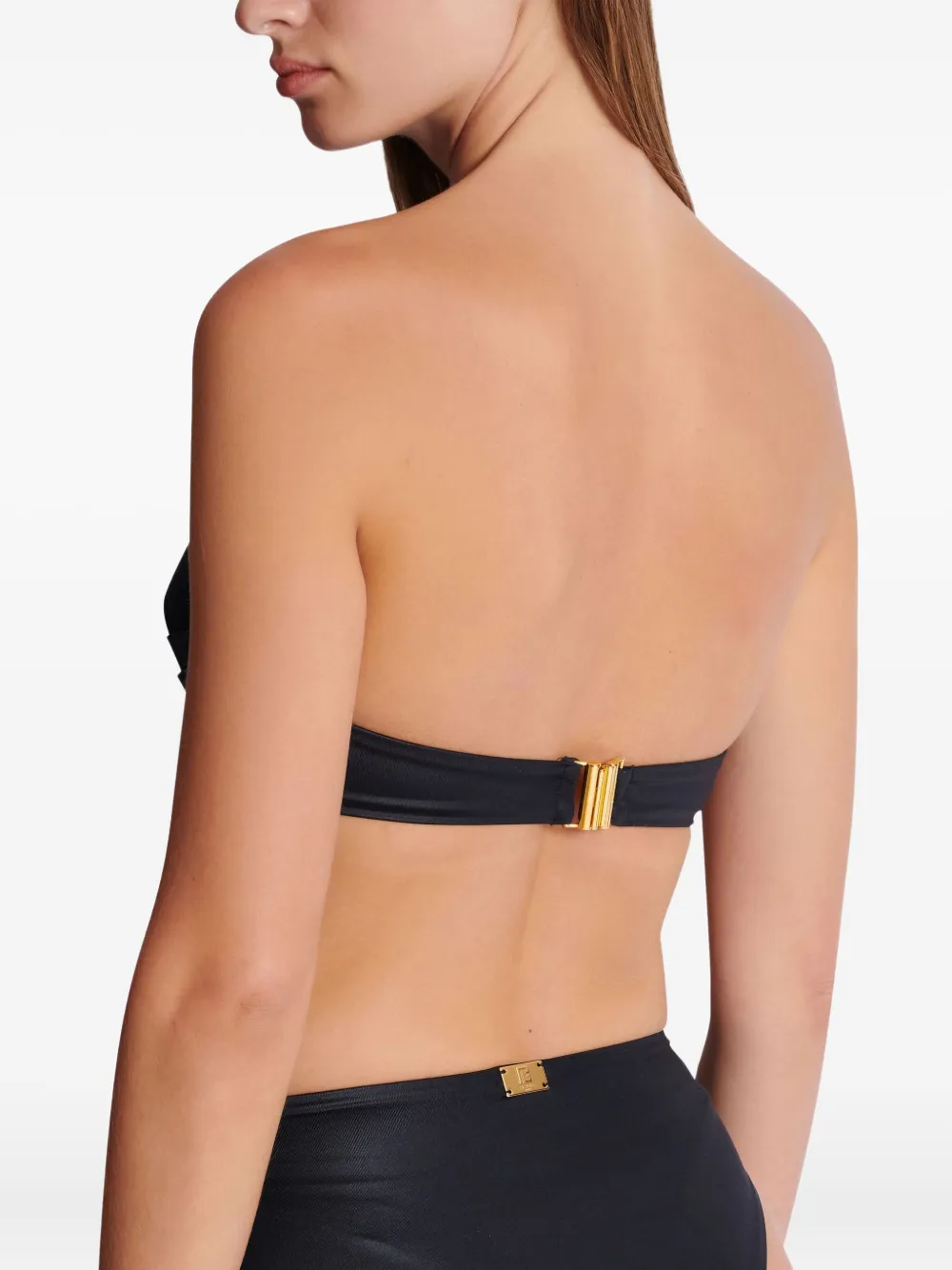 Balmain Bikini met ruches - Zwart