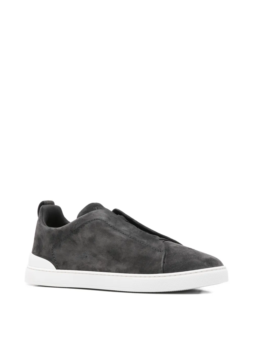 Zegna Triple Stitch slip-on sneakers - Grijs