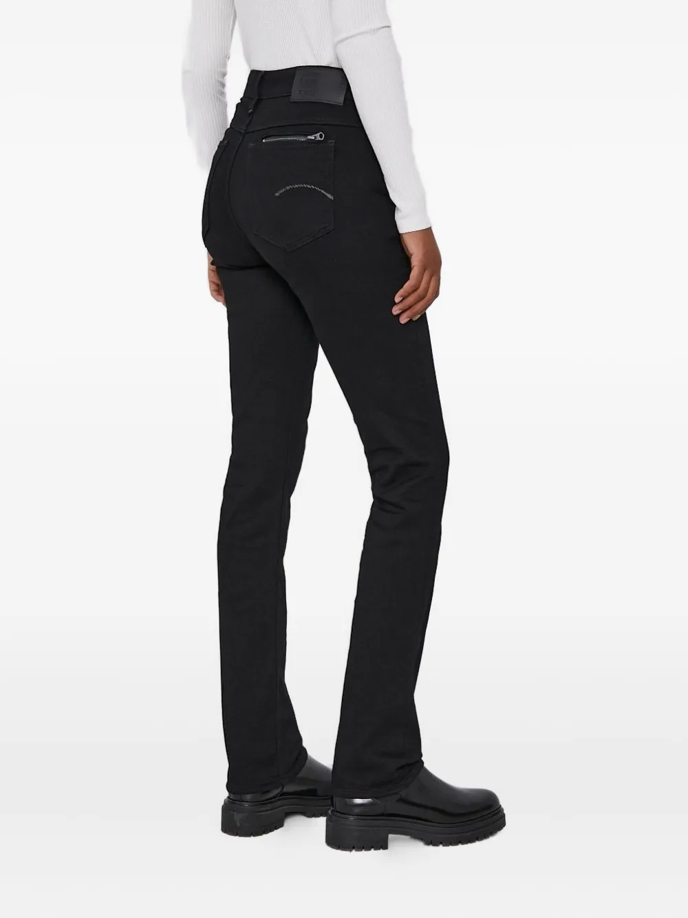 G-Star RAW Jeans met ritssluiting op de rug - Zwart