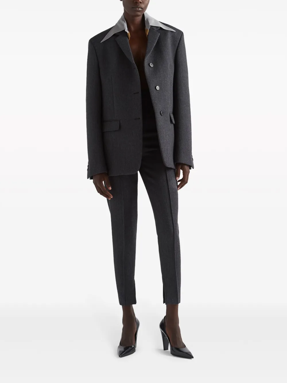 Prada High waist broek - Grijs