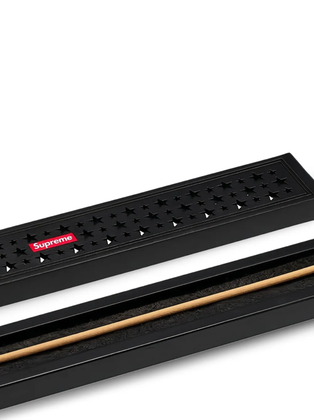 Supreme Wierookbrander met sterdetail - Zwart