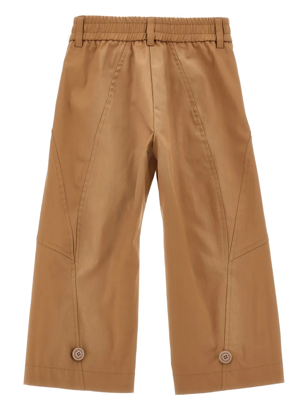 Monnalisa Broek met knoopdetail - Bruin