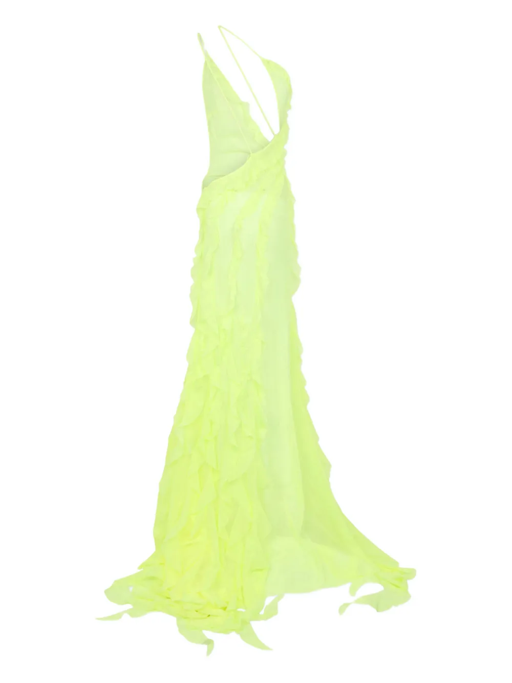 DSQUARED2 Ivy maxi-jurk ruches - Groen