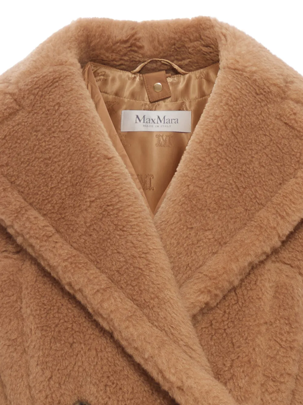 Max Mara Santos jas met dubbele rij knopen - Bruin