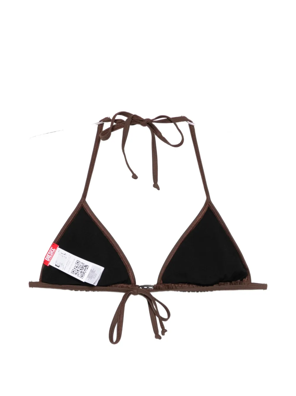 Diesel Elettra-Dnm tie-string bikini top - Bruin