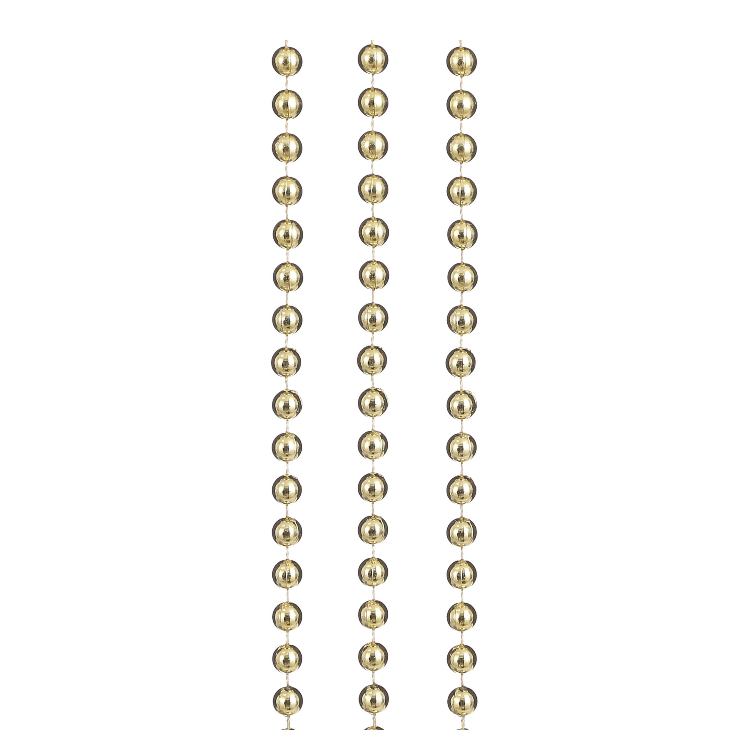 House of Seasons kralenslingers - kerstboom slingers - guirlandes - goud - 500 cm