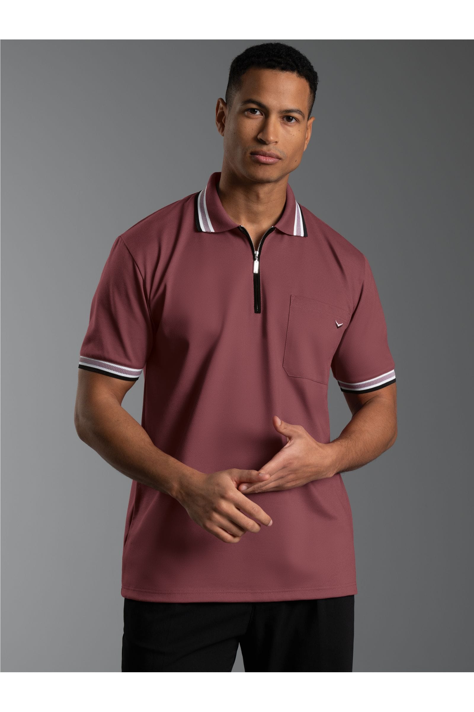 TRIGEMA Polo shirt Korte mouw bruin