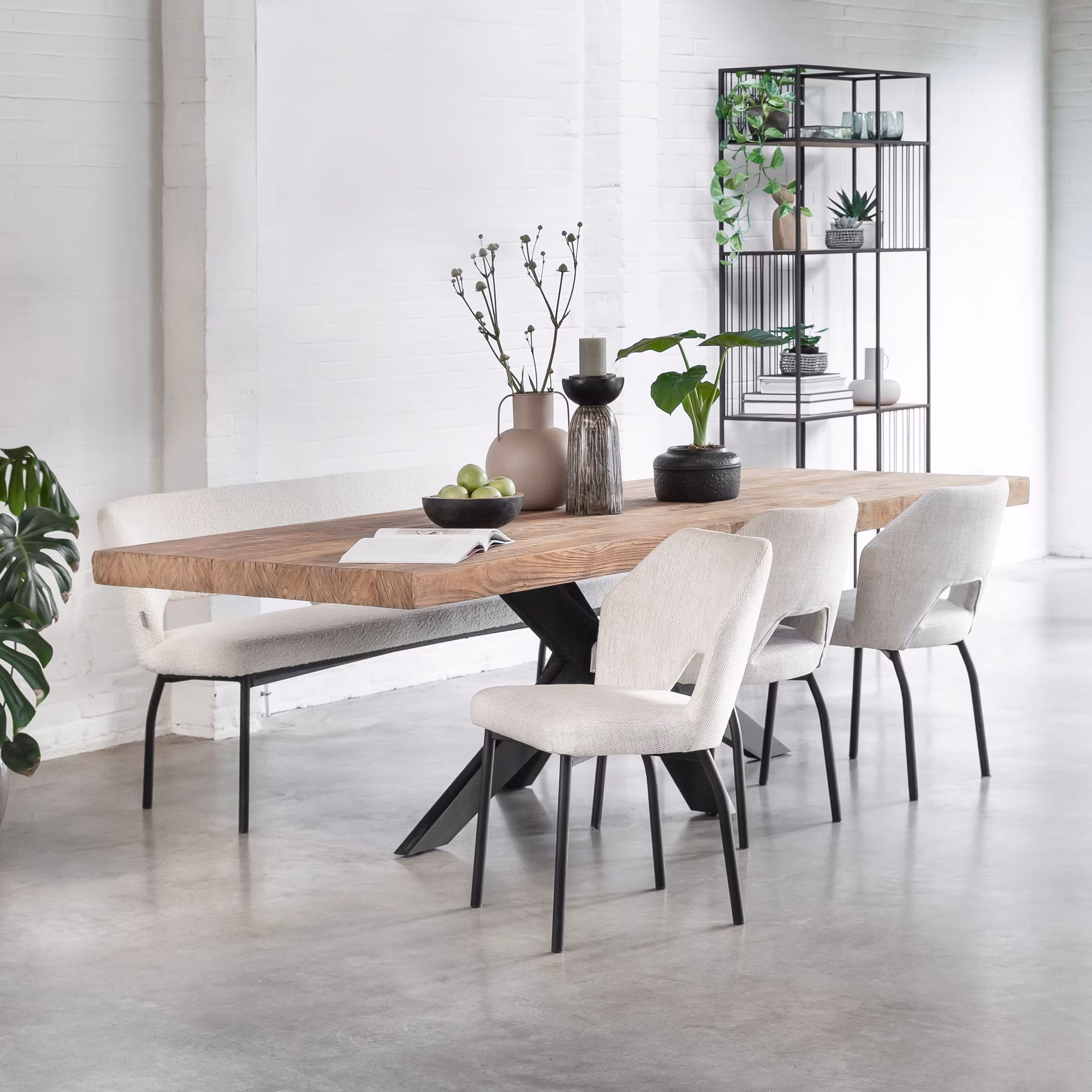 DTP Home Eettafel 'Newton' Teakhout, 260 x 100cm