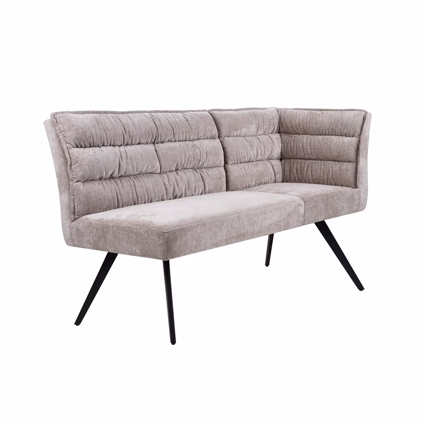 Tower Living Hoek Eetkamerbank 'Rosora' Links, Chenille, kleur Beige