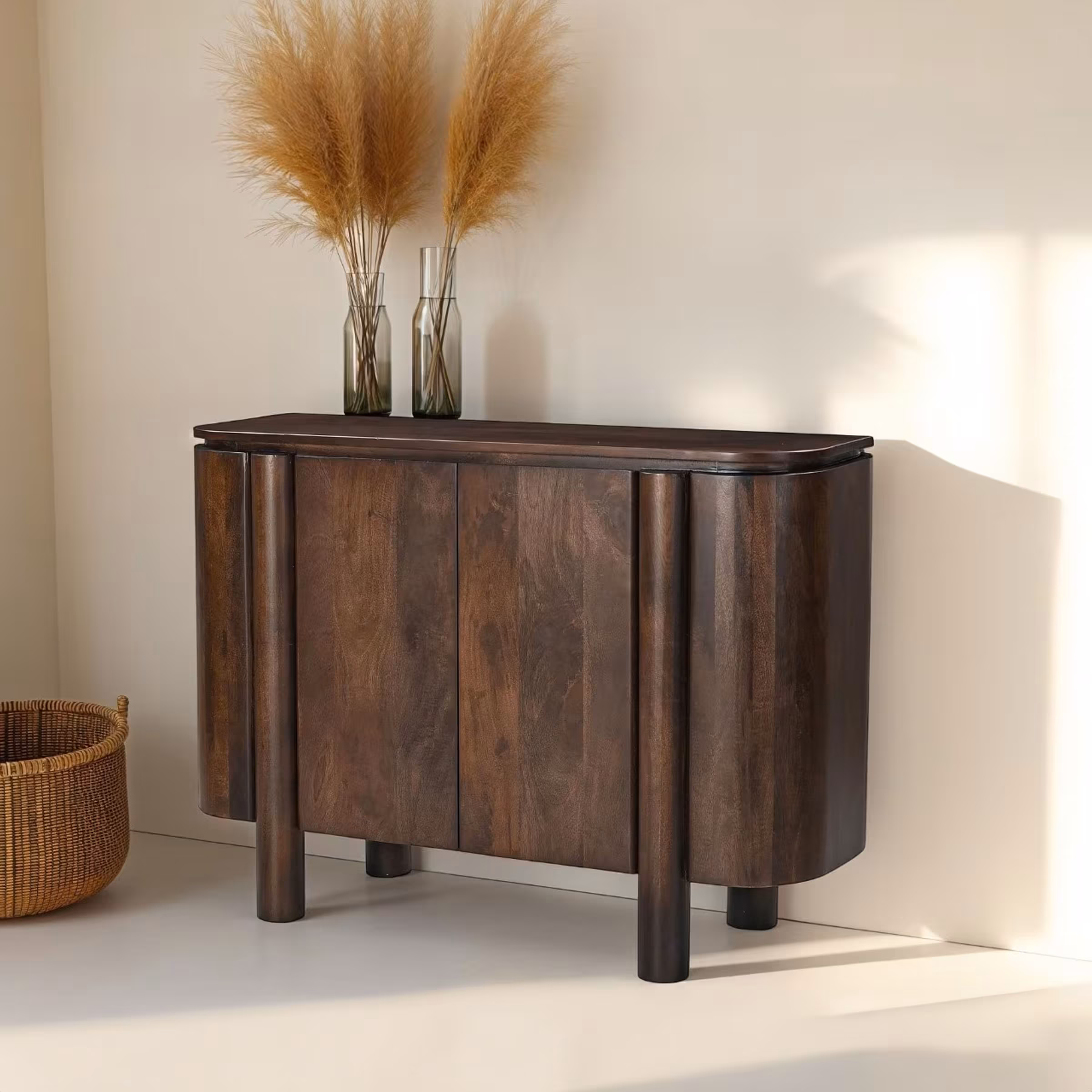 Livingfurn Dressoir 'Salano' Mangohout, 105cm, kleur Bruin