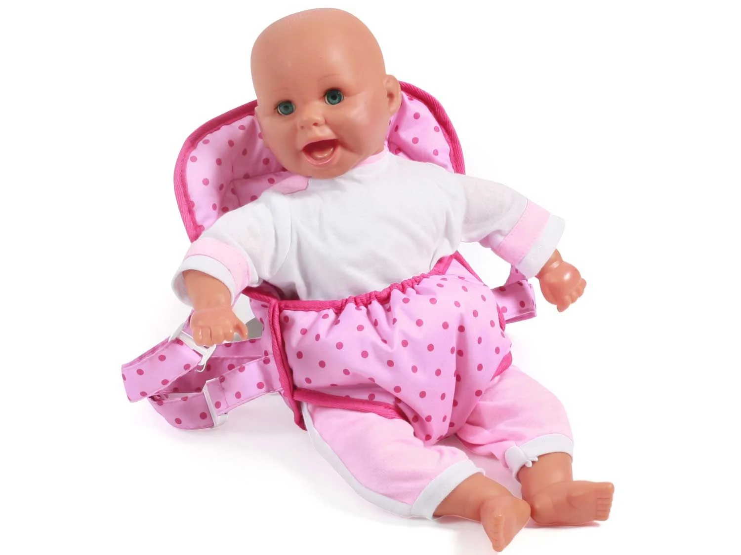 Bayer CHIC 2000 Poppendraagzak (Donkerroze dots)