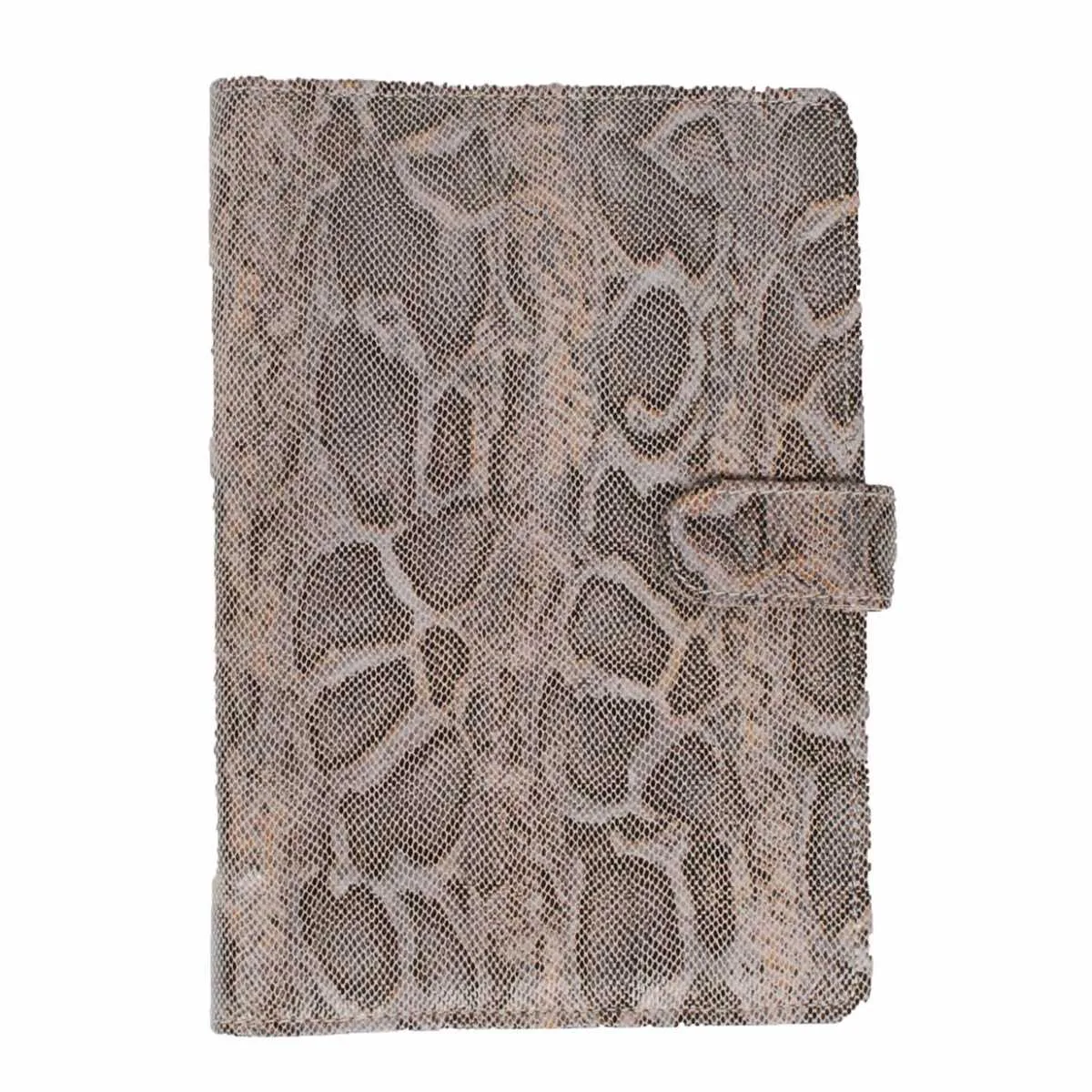 Mondoni Snake paardenpaspoortmap grijs