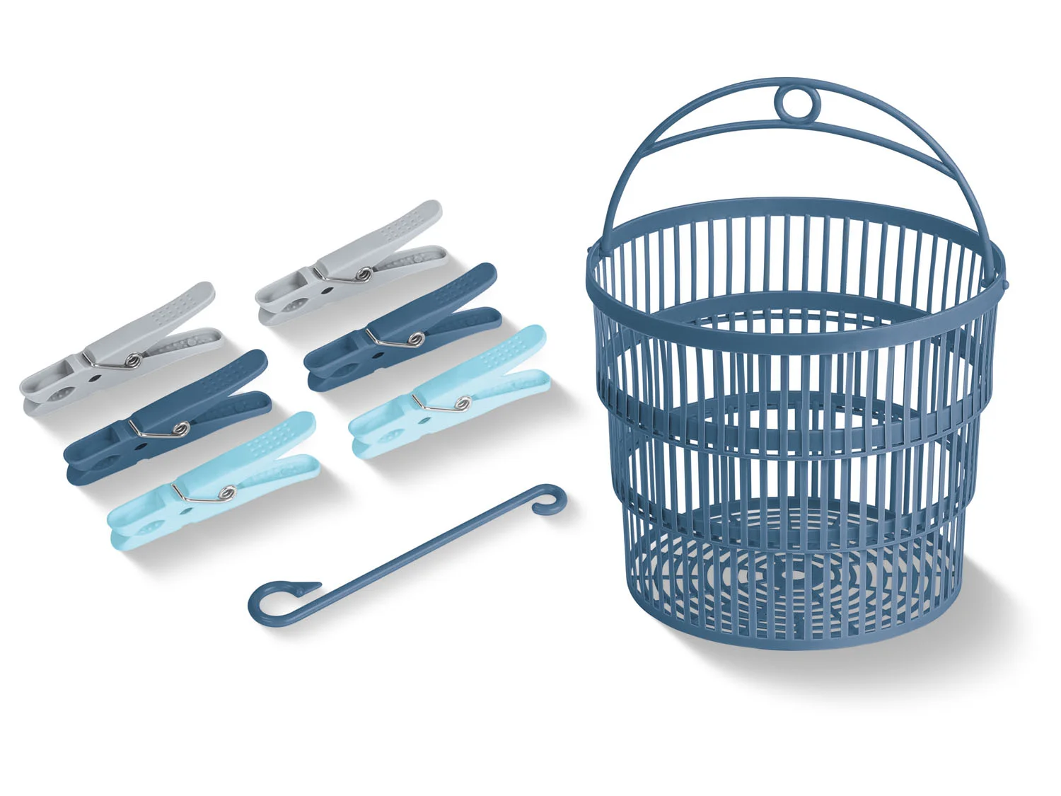 AquaPur Wasknijpers of telescopisch wasknijpermandje (Mandje met 50 wasknijpers)