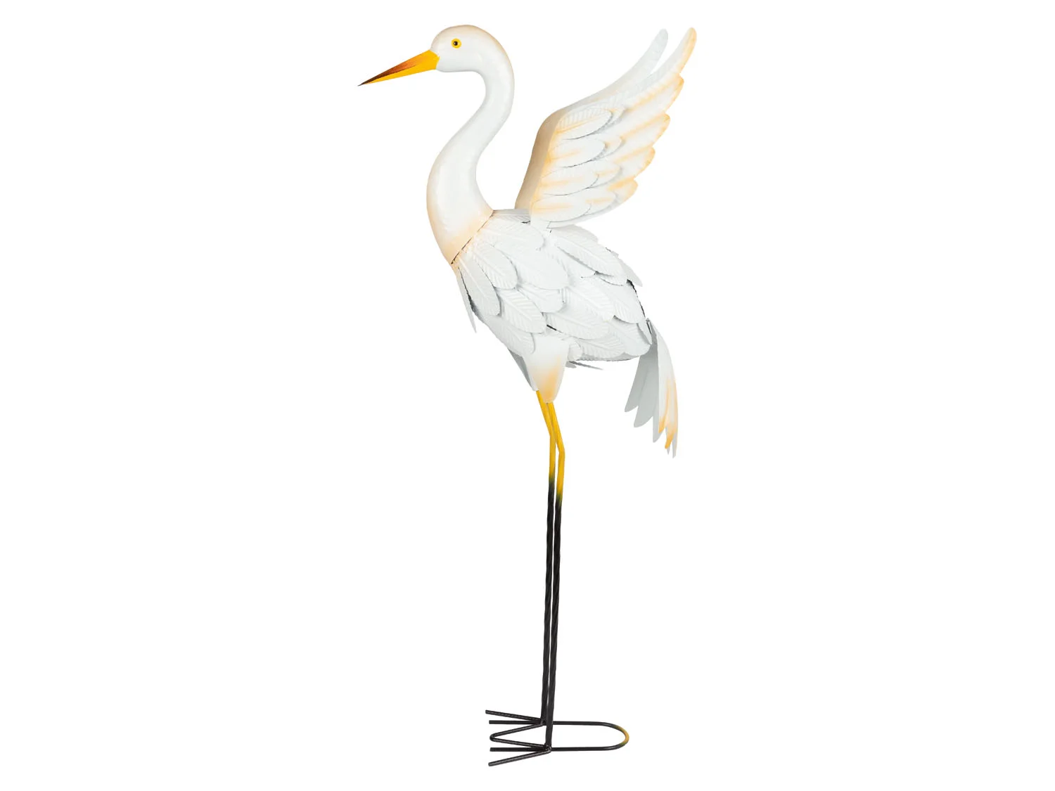 LIVARNO home Metalen decoratievogel (Witte reiger)