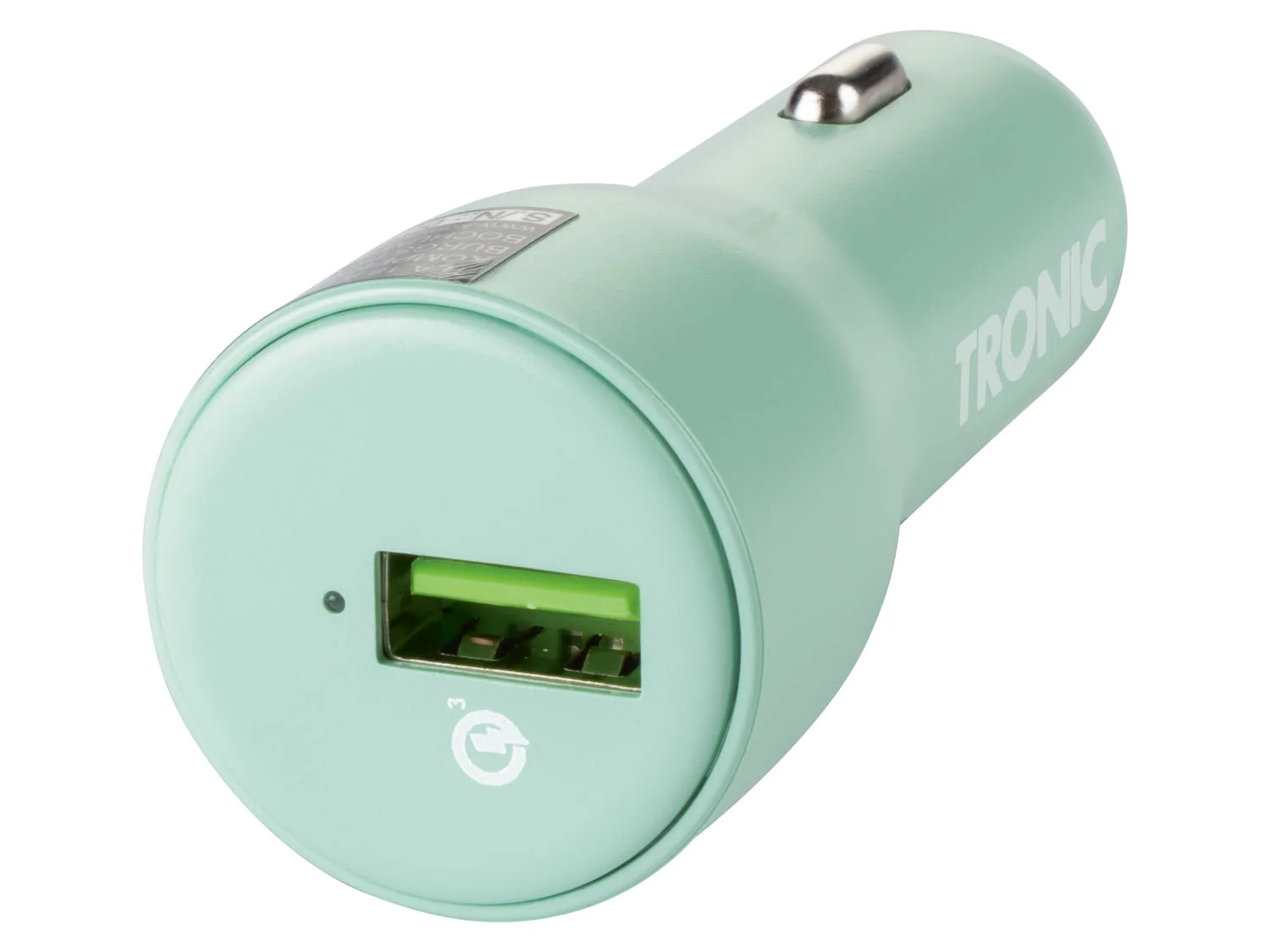 TRONIC USB Auto-oplader (Mintgroen)