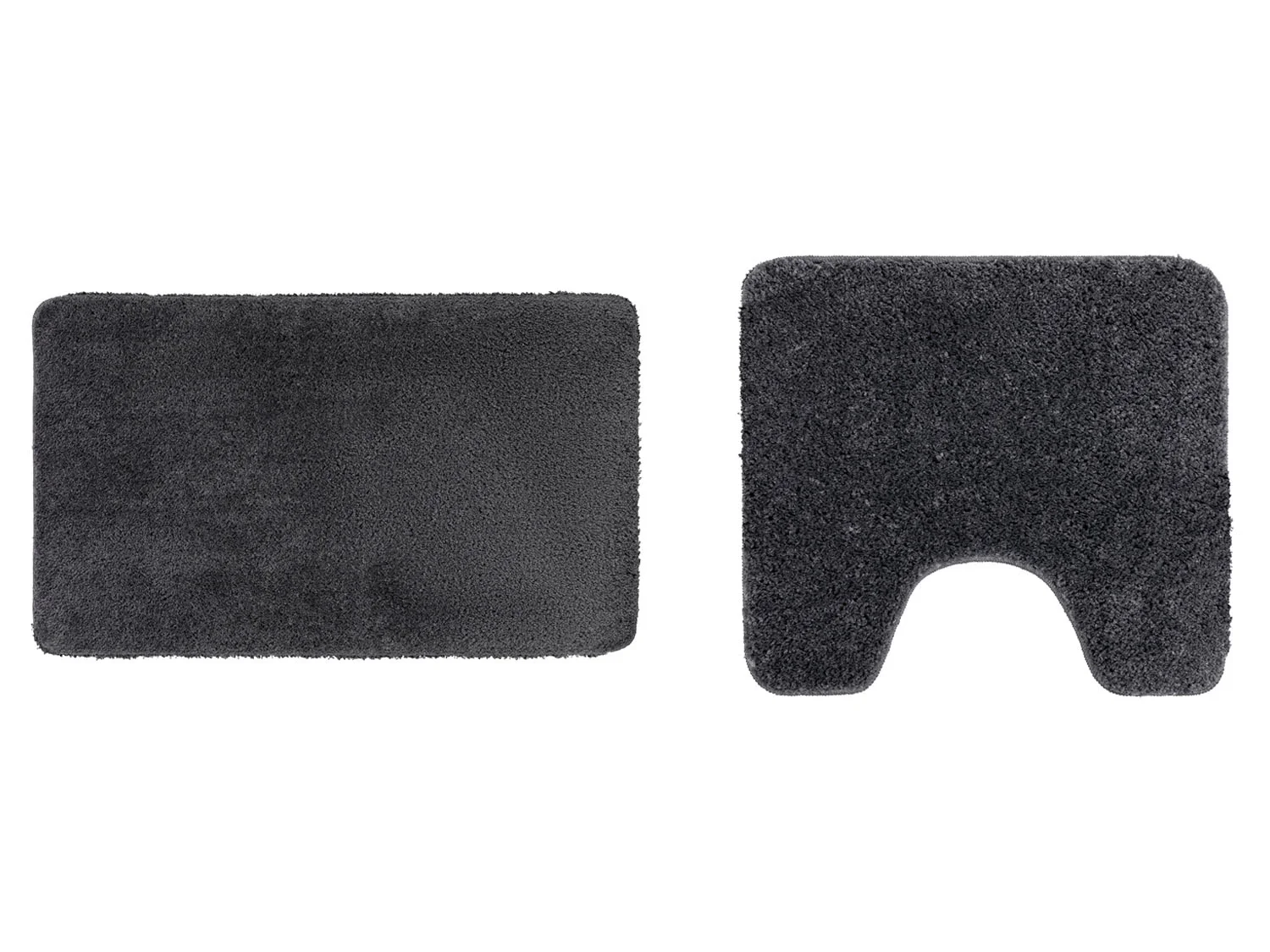 LIVARNO HOME Badmattenset (Met uitsnede, Grijs)