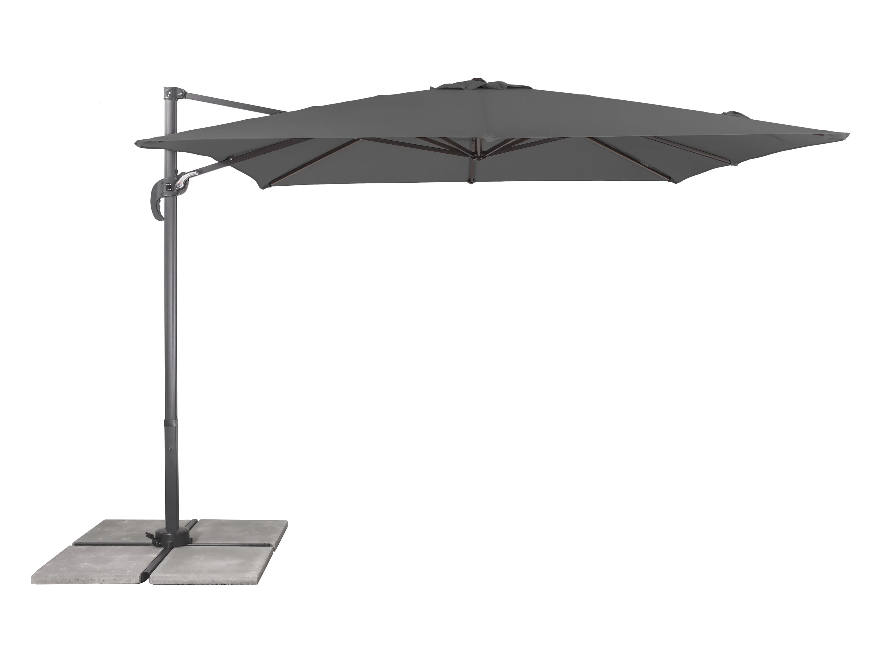 Schneider Zweefparasol Valencia Grande 280 x 280 cm (Antraciet)