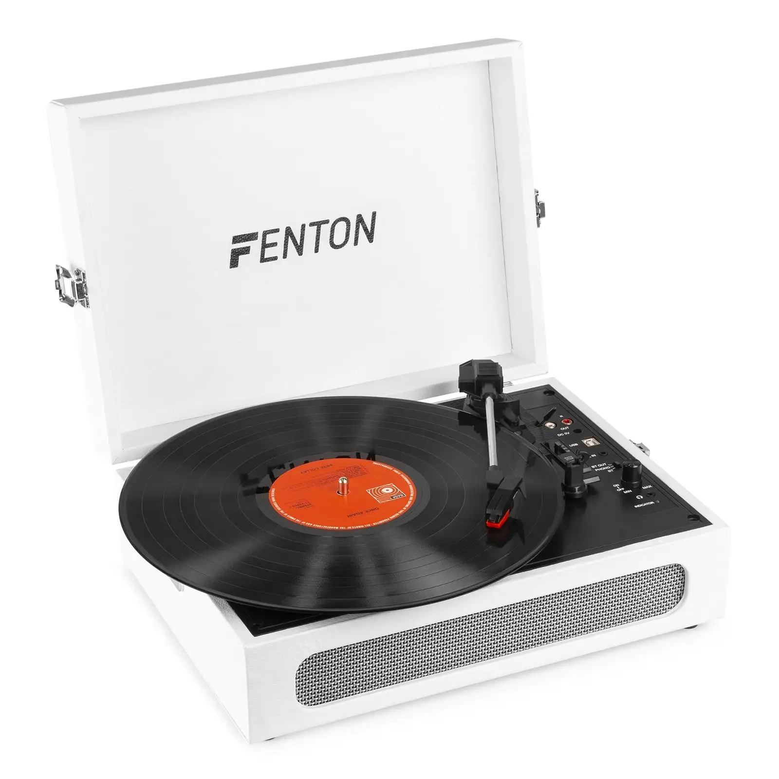 Retourdeal - Fenton RP118F retro platenspeler met Bluetooth in /out en