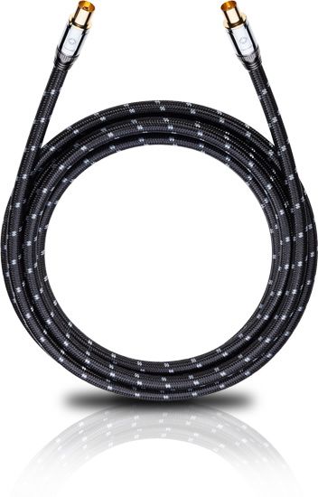 Oehlbach:Transmission Ultra Antenne Coax kabel - 1,7 meter - Zwart