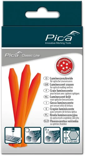 Pic A markeerkrijt optische app | oranje | 12 stuks - pi592054