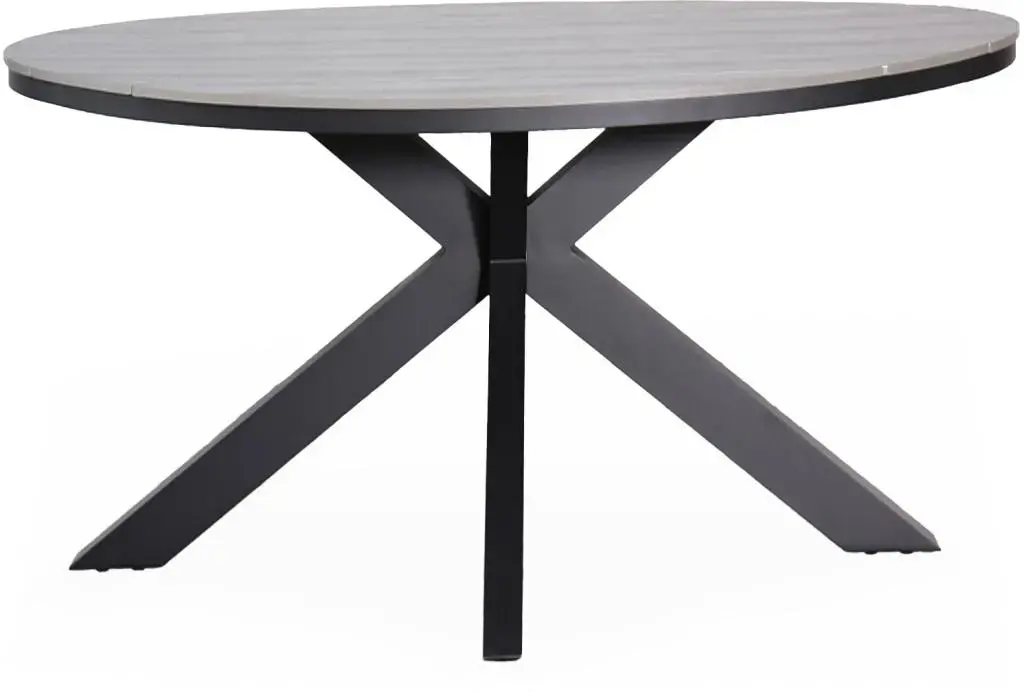 Tierra Outdoor dining tuintafel silva 150x75cm charcoal