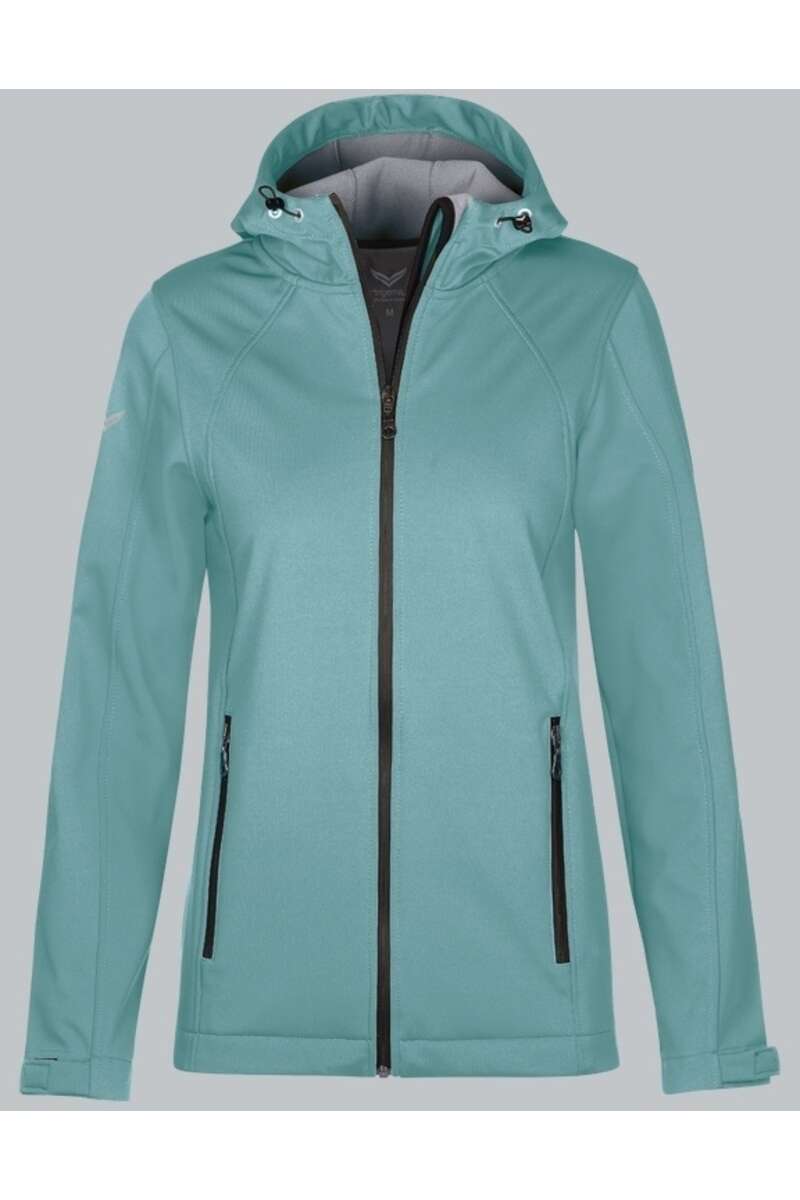 TRIGEMA Dames Softshell Jas groen, Effen