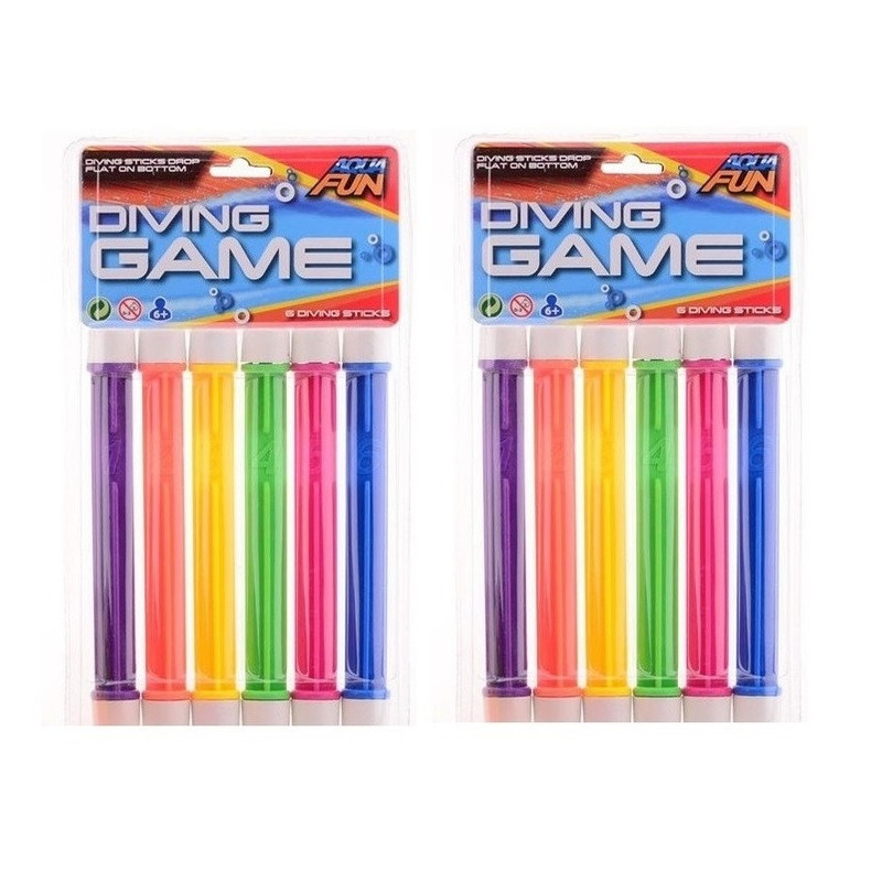 JohnToy Duikstaafjes - 20 cm - 12x - opduik speelgoed