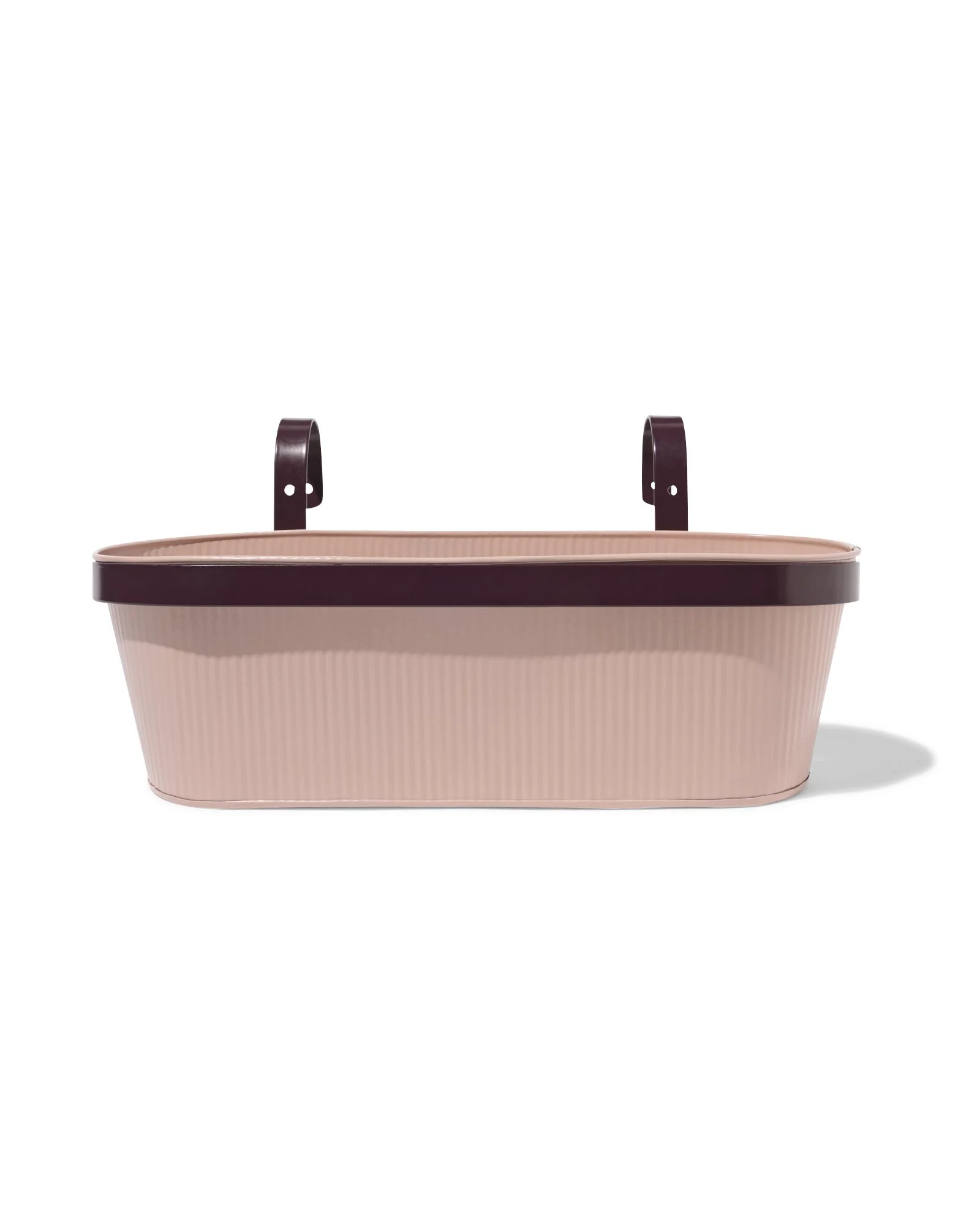 HEMA HEMA Plantenbak Balkon 39x13x21cm Met Haak Roze