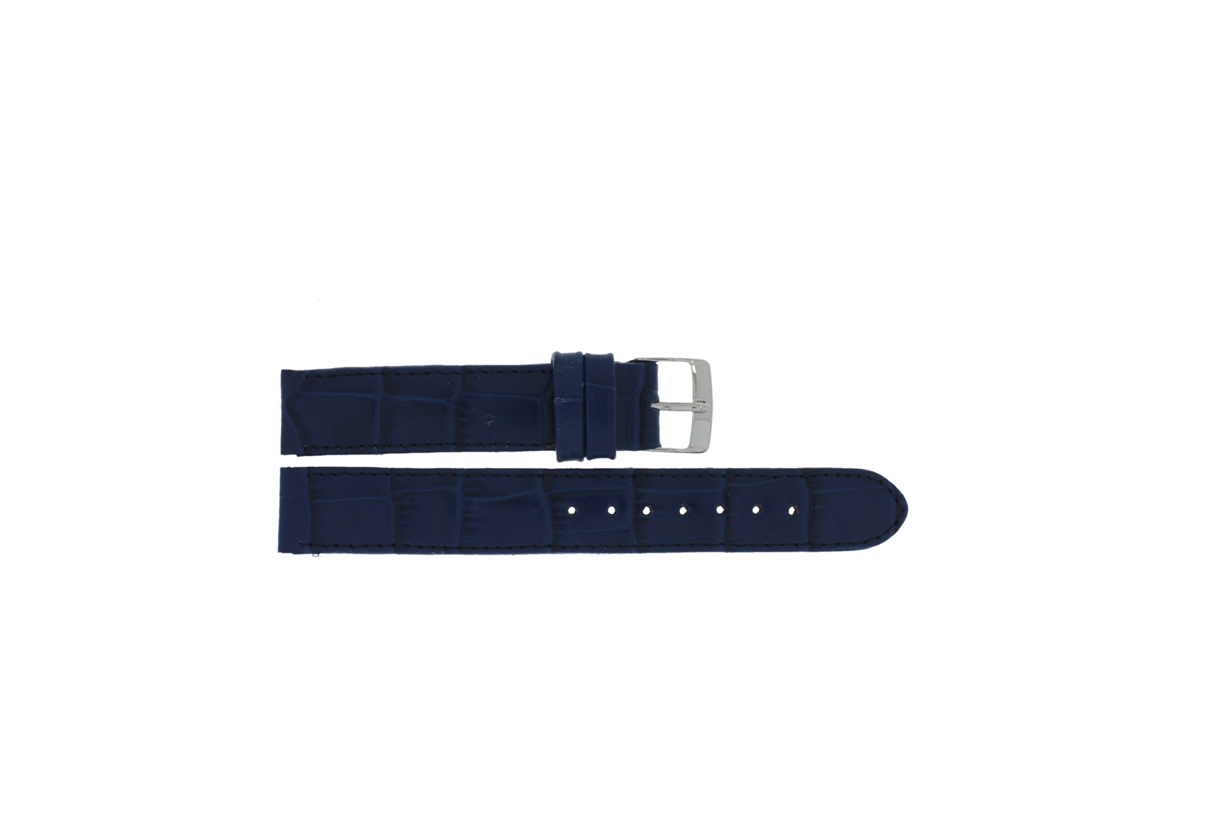 Horlogeband Universeel 62248.55.18 Leder Blauw 18mm