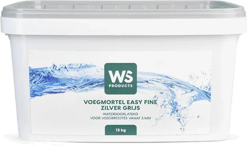 WS Voegmortel Easy Fine Zilver Grijs 15 kg