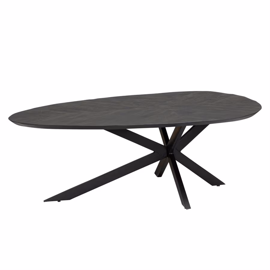 Tower Living Organische Salontafel 'Pianella' Mangohout, 130 x 80cm, kleur Zwart