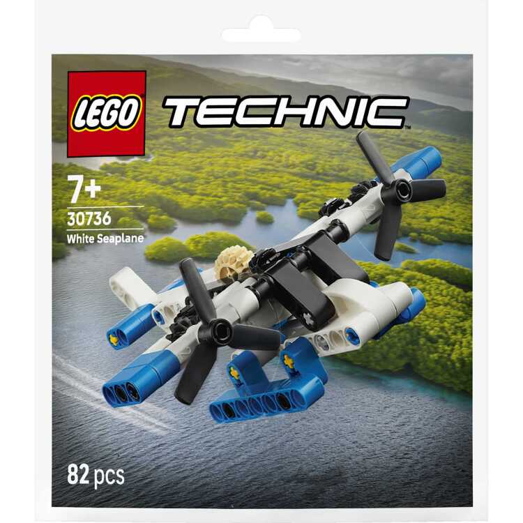 LEGO 30736 Technic Weißes Wasserflugzeug Constructiespeelgoed