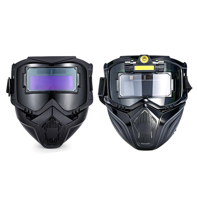 Afneembare Lashelm Automatische Dimming Gezichtsbescherming Modulair Ontwerp Warmtebestendig Hoge Definitie Verstelbaar