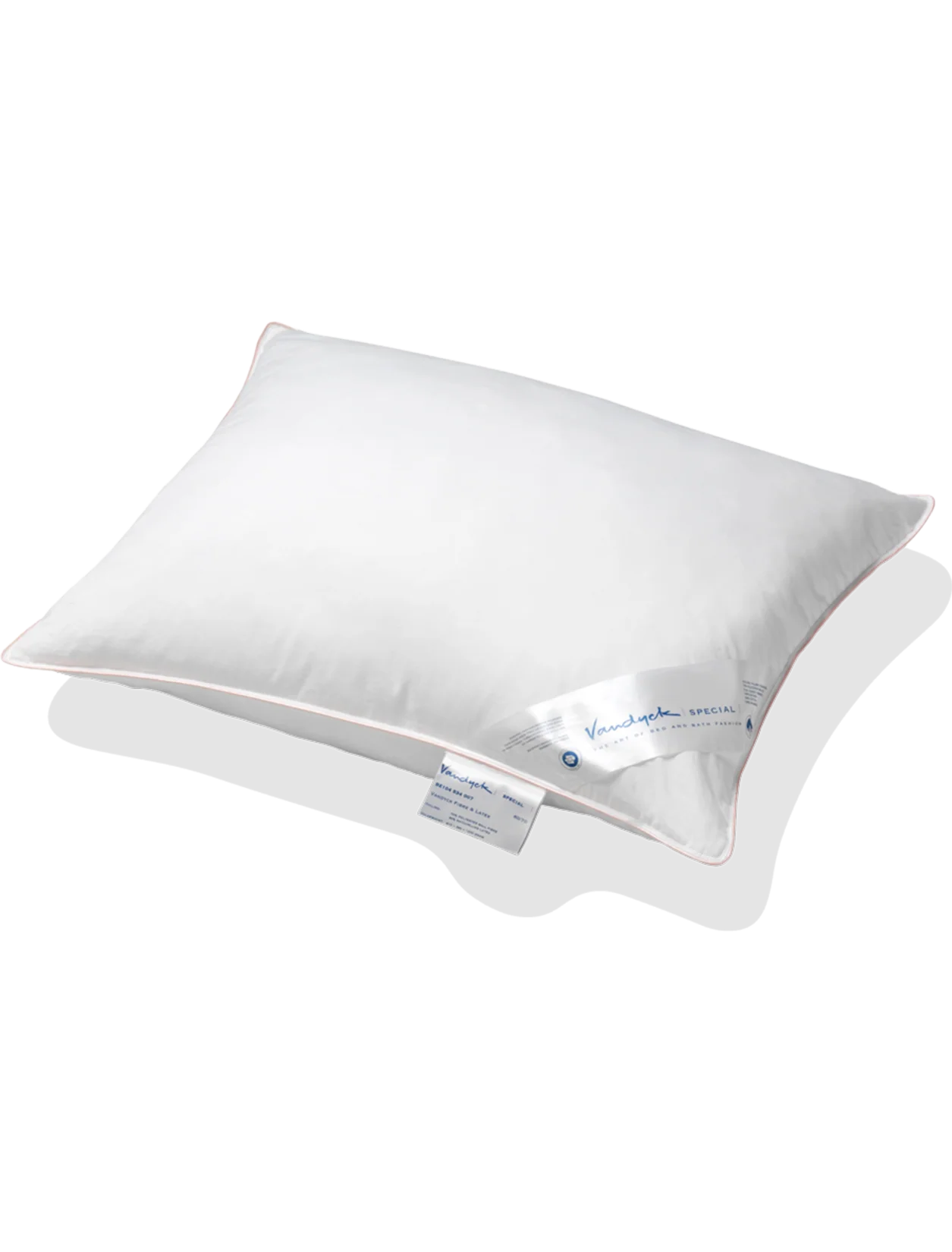 Vandyck hoofdkussen Speciaal Crushed latex Zalm - stevig en vormvast