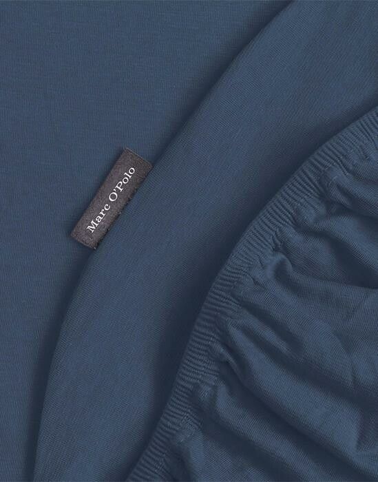 Marc O'Polo Premium Organic Jersey Hoeslaken Dark Navy