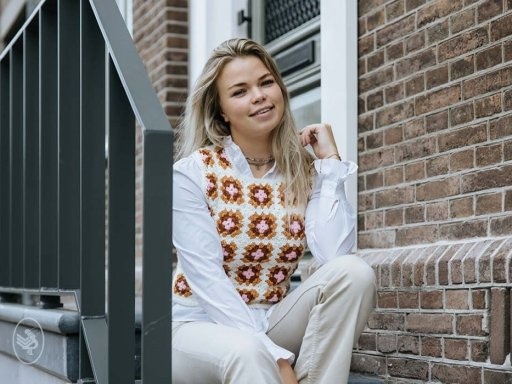 Gratis Haakpatroon Retro Squares Tank Top - Speelse tank top gehaakt met Durable Comfy