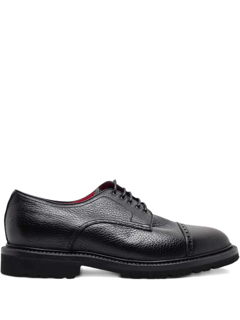 Barrett derbies en cuir grainé - Noir