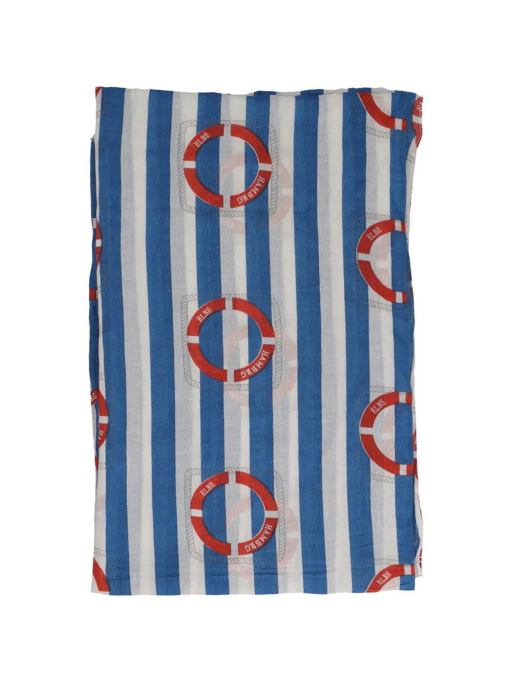Vintage striped scarf - Bleu