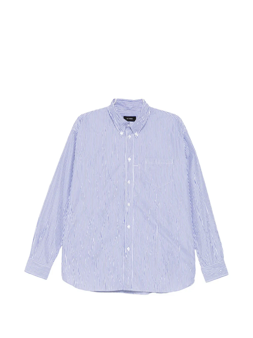 Willy Chavarria striped button-down shirt - Blanc
