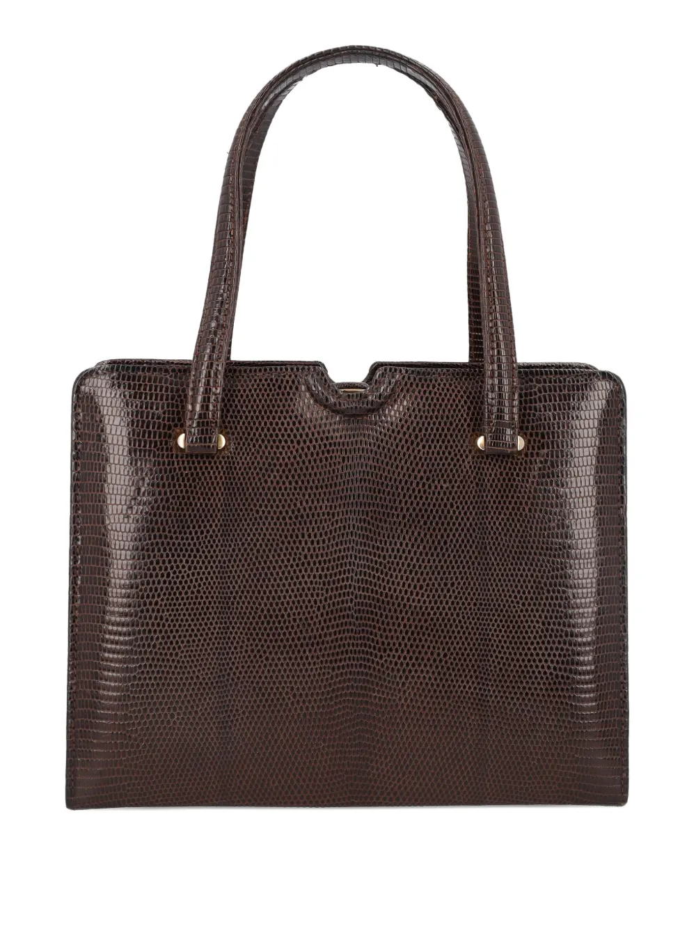 Vintage sac à main en cuir - Marron