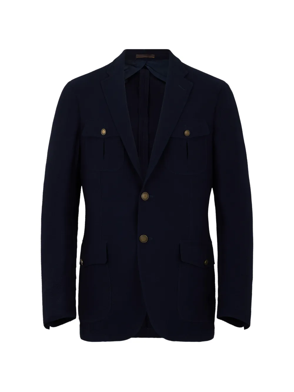Moorer button pocket blazer - Bleu