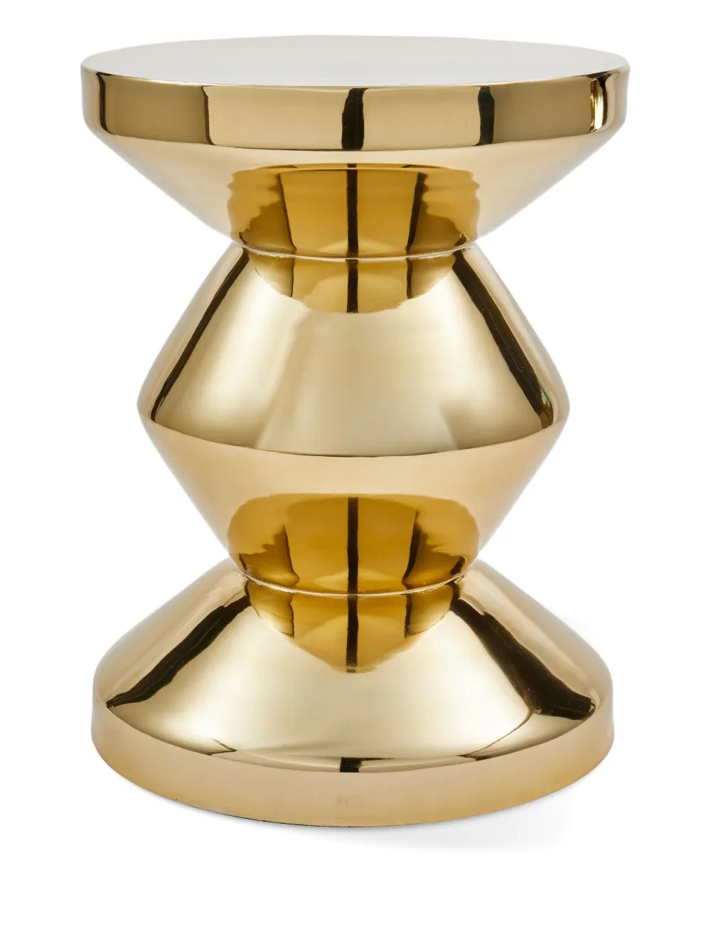 POLSPOTTEN table basse à design structuré - Or