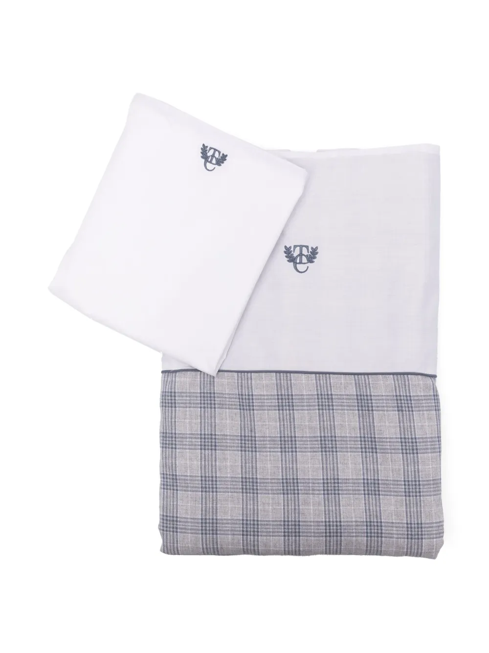 Tartine Et Chocolat lot de draps à logo brodé - Gris