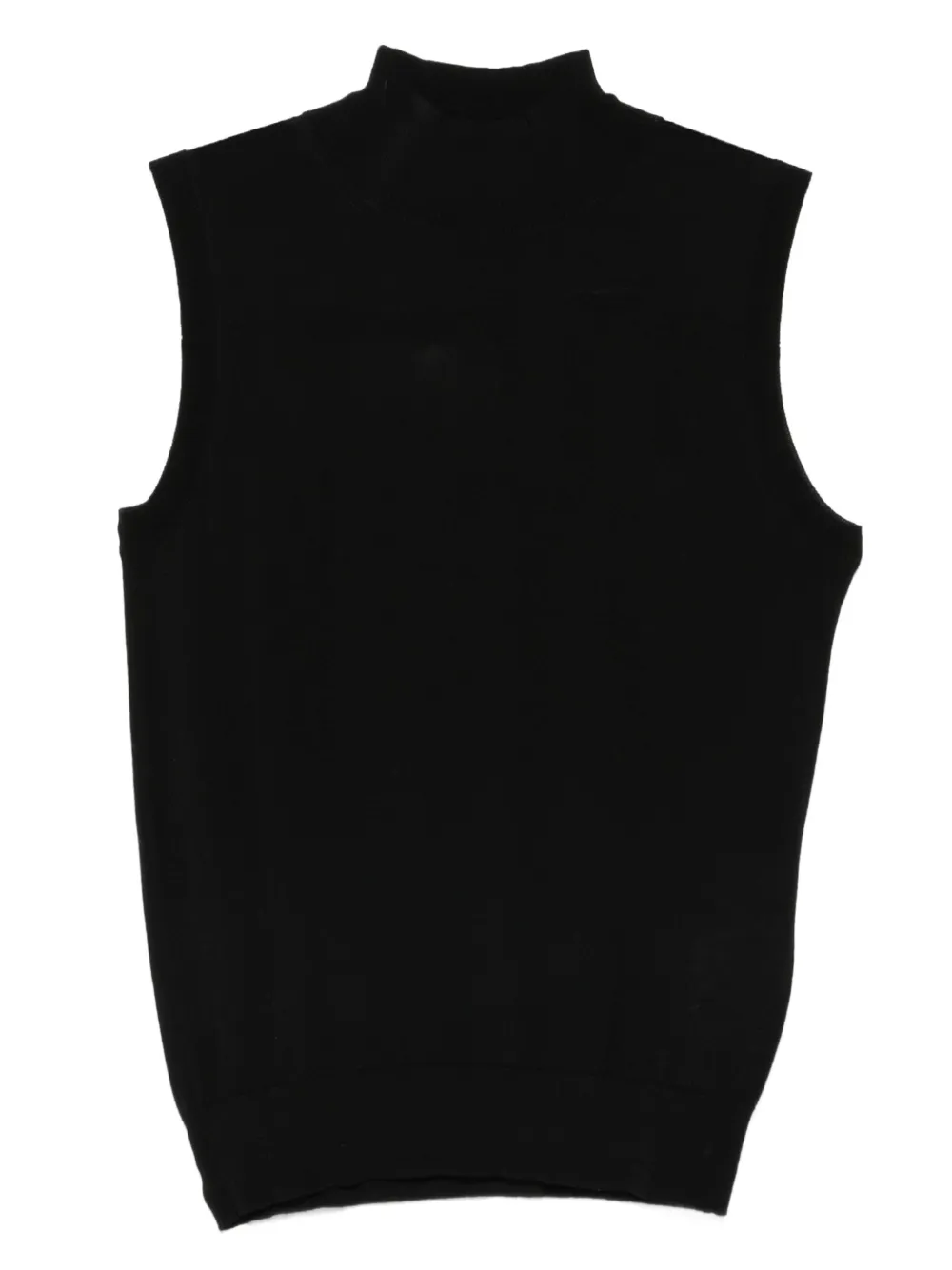 'S Max Mara haut sans manches à col montant - Noir